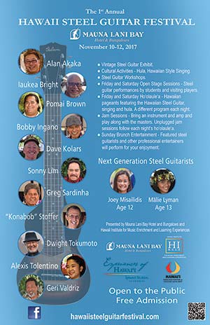 2017 Hawaii Steel Guitar Festival Poster